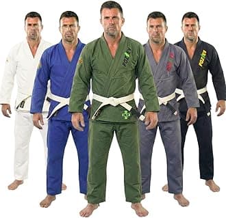 Brazilian Jiu Jitsu Gi for Men & Women BJJ Gi Grappling Kimonos Preshrunk Lightweight Fabric Martial Arts Uniform