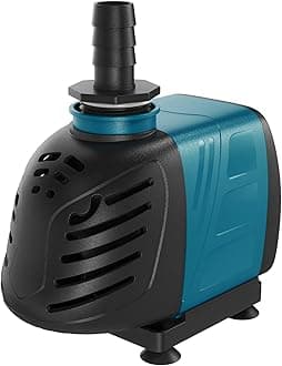 Uniclife Aquarium 550 GPH Submersible and Inline Water Pump 45W 6.5ft High Lift AC 120 V Quiet Compact Return Pump with 6 ft. Power Cord for Fish Tanks Pond Waterfalls Fountains Sumps and Gardens