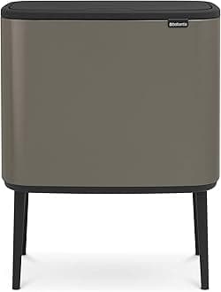 BrabantiaBo Touch Bin - 36L Inner Bucket (Platinum) Waste Kitchen Bin - Soft-touch