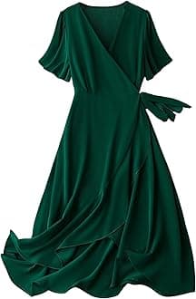 LymioWomen's Fit and Flare Midi Western Dresses (695-698)