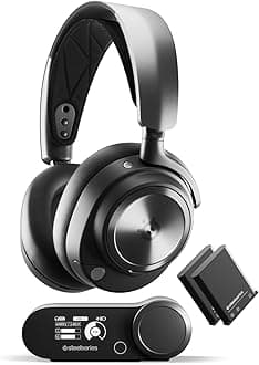 SteelSeries Arctis Nova Pro Wireless - Multi-System Gaming Headset - Premium Hi-Fi Drivers - Active Noise Cancellation - Infinity Power System - PC, PS5, PS4, Switch, Mobile