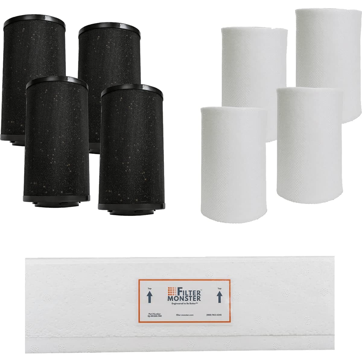 Branded Replacement Filter Bundle Compatible with IQAir GC Multigas Air Purifier Filters