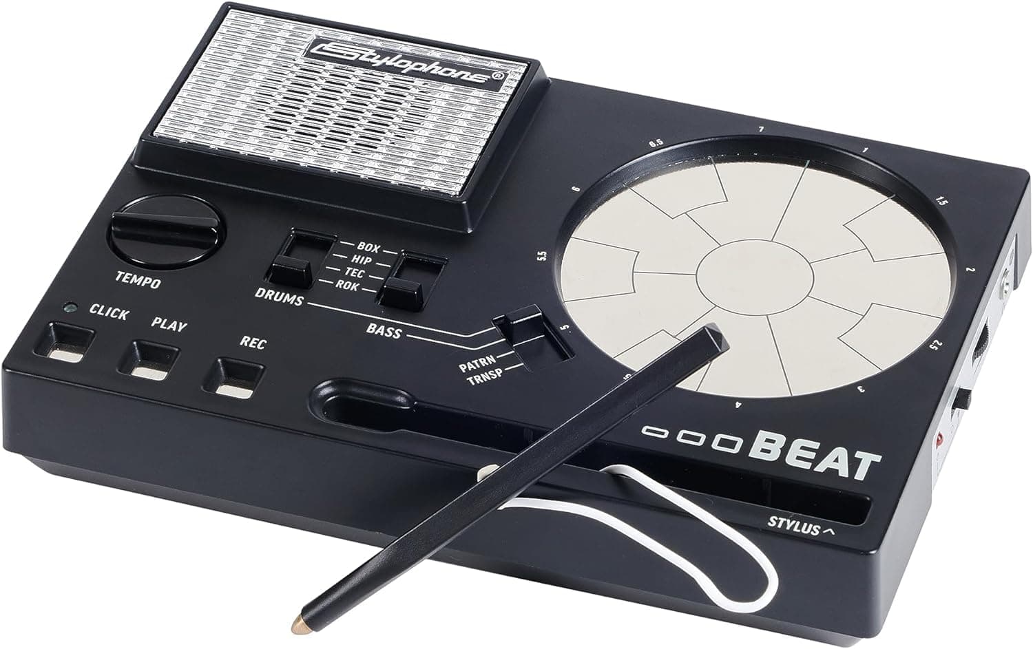 【Exclusive Distributor】Stylophone Beat 【With Japanese Instruction Manual】 Stylophone Beat Electronic Drum Portable Drum Compact Electronic Instrument Drum Machine Drum Kit Bass Sound Rhythm Machine