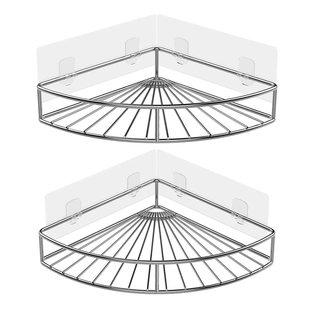 ODesign Adhesive Corner Bathroom Shelf