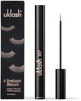 UKLASH Eyelash Growth Serum For Longer & Fuller Lashes - 3ml. Clinically Proven Formula for Naturally Longer Lashes and Extensions. Vegan & Cruelty-Free
