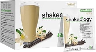 - Shakeology Plant-Based Vegan Protein Powder – Gluten-Free Superfood Shake with Vitamins & Minerals – Helps Support Healthy Weight Loss & Gut Health, Vanilla, 14 Individual Packets