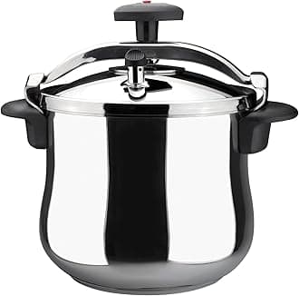 Magefesa Star Bombeada Pressure Cooker, Silver - 8 Liters