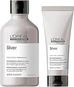 L'ORÉAL Professionnel Serie Expert DUO Silver Shampoo 300ml and Conditioner 200ml