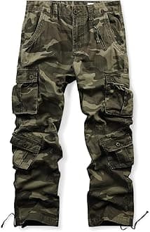 OCHENTAMen's Multi Pockets Military Cargo Pants