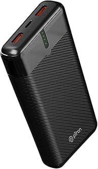 Dynamo Surge 20000mAh 22.5W Fast Charging Power Bank, Supports VOOC/Wrap/Dash USB Charging, USB Type-C Input, 20W PD Fast Charging, 3 Outputs, 1 Input & Multiple Layers of Protection (Black)