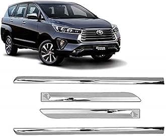 Full Chrome Car Side Cladding Moulding Door Beading Protector Compatible with Renault Triber (Set of 4 Pcs, Silver)