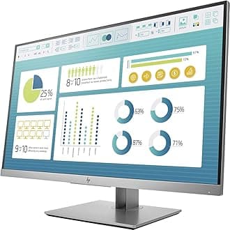 HP EliteDisplay E273 | 27" Monitor | HD IPS Screen | Silver | 1FH50A8