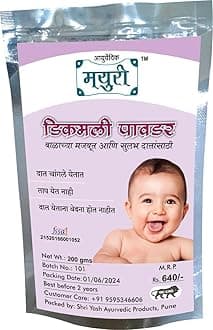 Mayuri Dikamali Oral Care Powder For Baby Strong And Painless Teeth 200 gm