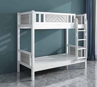 Wood Solid Bunk Bed, Wenge Color, OAK - 200 x 90 x 190 cm
