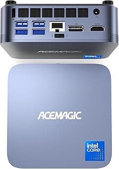 ACEMAGIC M5 Mini Gaming PC, Intel Core 14500HX Mini Computers (14C(6P+8E)/20T, 4.9GHz), 16GB RAM 512GB PCle4.0 SSD Micro Desktop PC, Triple 4K Display, USB Type-C, WiFi6, BT5.2, Business Office Home