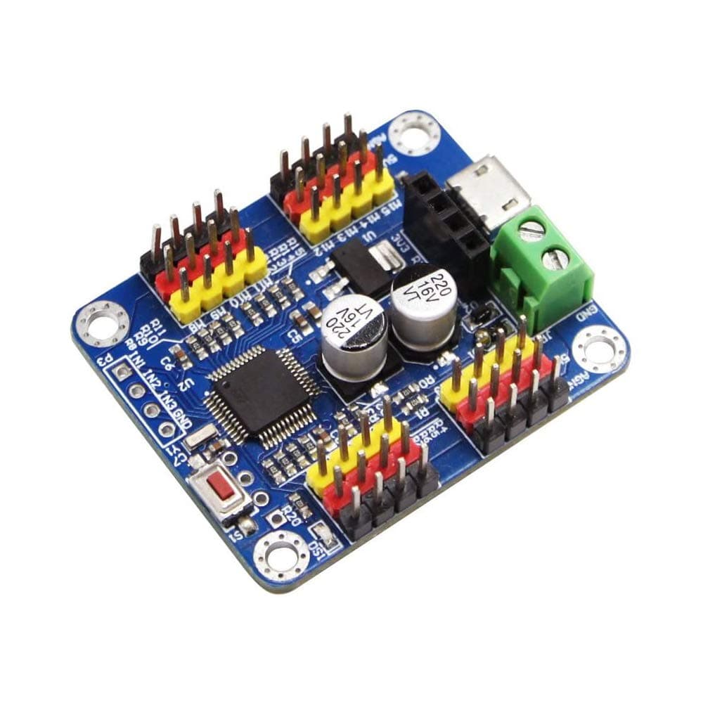 Bluetooth 16 Channel PWM Servo Motor Driver Board Controller Controller Guide Board PCB compatible Arduino Robot Raspberry Pi DIY Shield Servo Module Offer PC/Android Software Freely