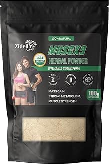 Ayurvedic Weight Gain Powder for Men & Women | No Side Effects | Mass Gainer | Muscle Gain Supplement - 100gm