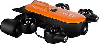 T1 Underwater Drone Camera 4K UHD ROV, for Real-Time Viewing, Streaming & Recording, Underwater Inspection and Exploration, Yachting, Education (492FT Tether) (150m)