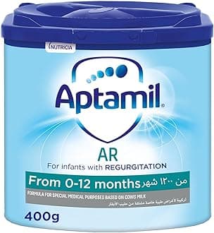 Aptamil Anti-Regurgitation Infant Formula Milk From Birth to 12 Months, Dietary Management of Regurgitation, Easy To Use Pack, 400g