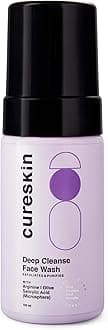 Cureskin Deep Cleanse Salicylic Acid Face Wash for Oily Skin | Salicylic Acid Foaming Face Wash for Men and Women, 100 ml