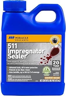 Miracle Sealants 511 PT SG Impregnator Sealer for Stone, Tile, Slate, Ceramic, Quartz 16 oz Pint