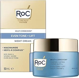 RoC Multi Correxion Even Tone + Lift Night Cream | Moisturiser for Face with Niacinamide | 50 ml