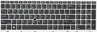 Replacement Keyboard for HP EliteBook 850 G5 850 G6 755 G5, Zbook 15u G5 & Zbook 15u G6 Laptop, HP Elitebook 850 G6 Keyboad with Silver Frame wih Backlit with Point US Layout