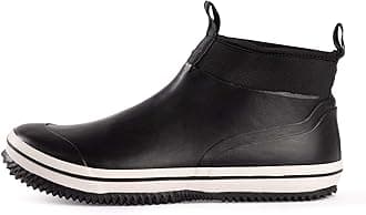 NORTY Size 6-Inch Rubber Ankle Rain Boots for Men - Waterproof Rubber Boots Deck Shoes for Work and Recreation- All-Weather Outdoor Mens Footwear - Runs 1-2 Sizes Large