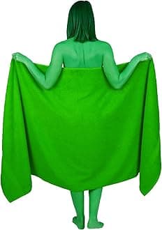 Wholesale Trade DealzExtra Large Bath Sheet 100 x 200 cm Super Jumbo Big Bath Sheets Towels Beach Body Wrap XL Bath Towels 600-GSM (Lime Green)