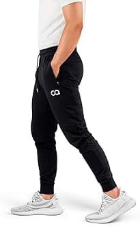 Contour AthleticsContour Men’s Sweatpants with Pockets Zipper, Cruise Sweatpants for Men, Joggers for Men Slim Fit, Mens Joggers for Workout
