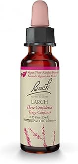 Bach Original Flower Remedies, Larch for Confidence (Non-Alcohol Formula), Natural Homeopathic Flower Essence, Holistic Wellness and Stress Relief, Vegan, 10mL Dropper