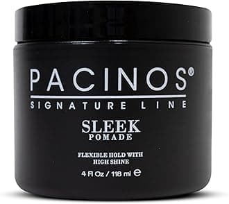 Sleek Pomade Men's 118 ml - Extra Hold & Shine Finish - Long-Lasting Definition - Water Soluble Formula - For All Hair Types - Water-Based Pomade - Beard Pomade - Fruity Fragrance