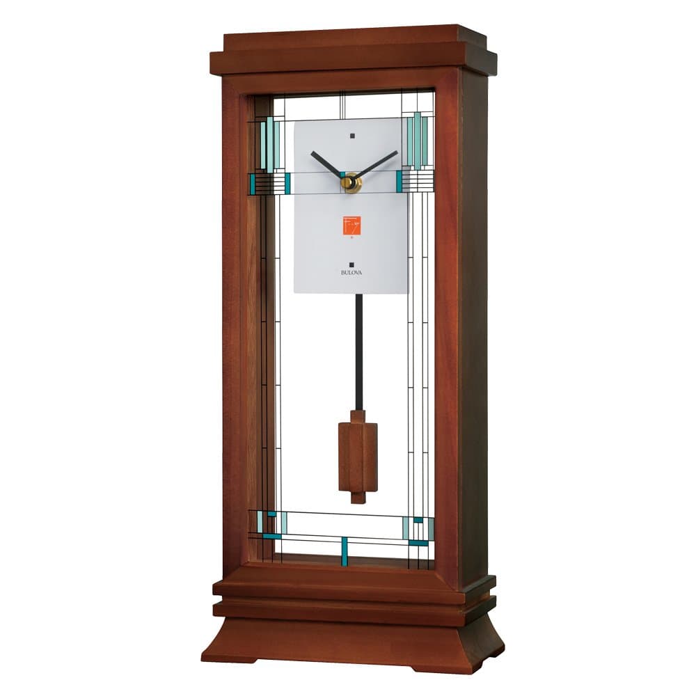 Bulova B1839 Wilits Frank Lloyd Wright Mantel Clock