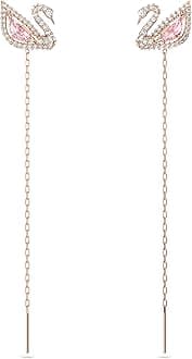 Women's Dazzling Swan Jewelry Collection, Blue Crystals, Pink Crystals, Clear Crystals