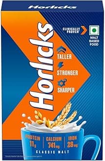 Horlicks Nutrition Drink Refill - 1 Kg - Classic Malt - Clinically Proven to make kids Taller, Stronger, Sharper