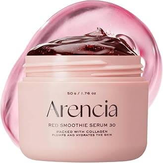 Arencia Red Mochi Serum 30, Moisturizing Beauty Serum, Intensive Care for Firm Skin, 1.8 oz (50 g),