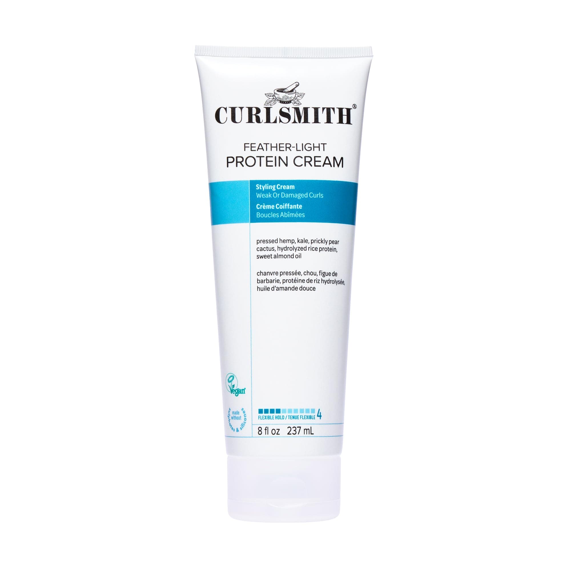 Curlsmith - Feather-Light Protein Cream, Hair Styling Cream for Weak, Damaged Curls, Medium Hold (237ml)