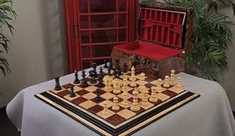 The Savano Forever Series Wood Chess Set, Box, & Board Combination