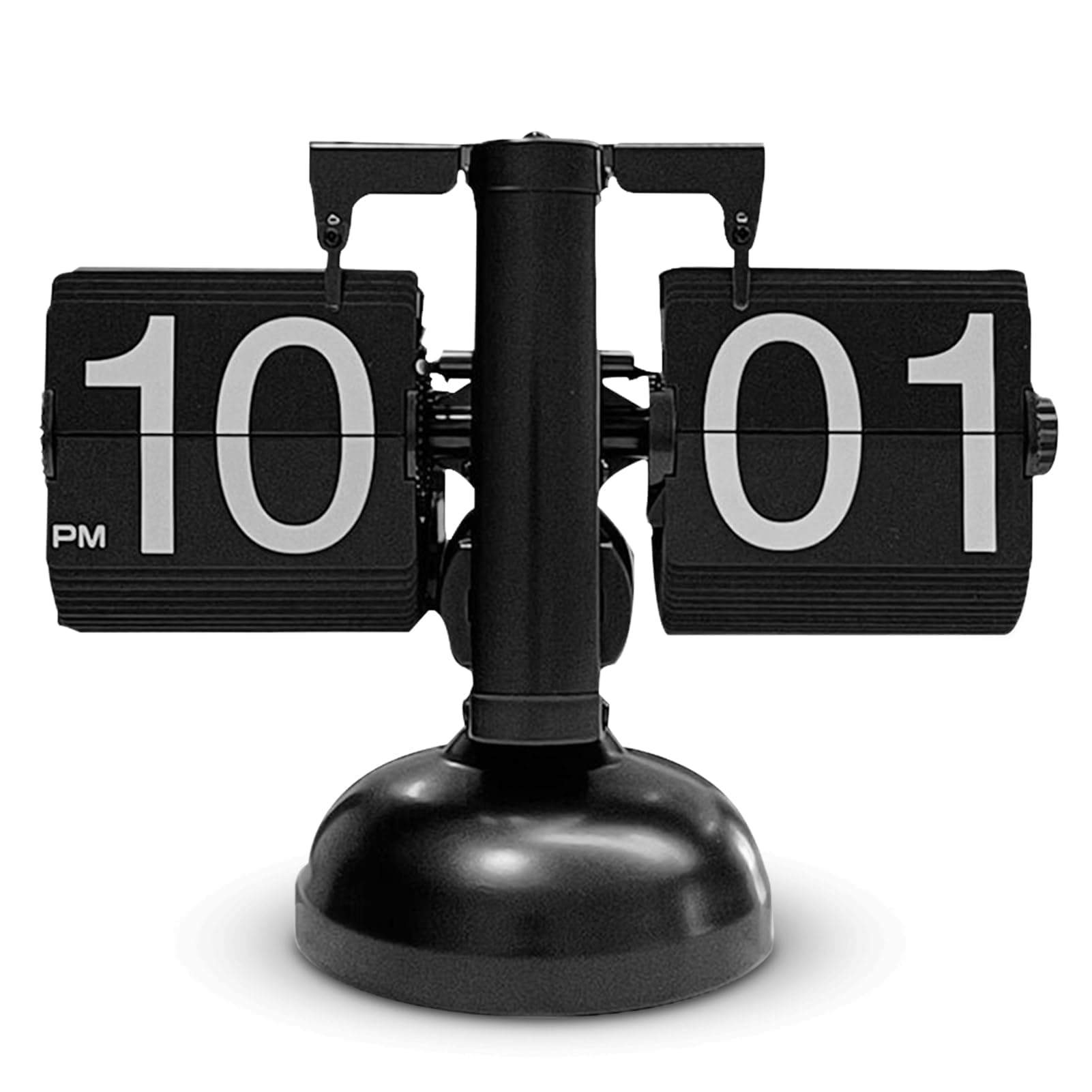 HERCHR Retro Flip Down Clock Flip Desk Clock,Automatic Digital Clock Auto Pager Turning Clock Desk Clock Table Clock Battery Powered Digital Flip Down Clock Wіth Internal Gear Operated Clock