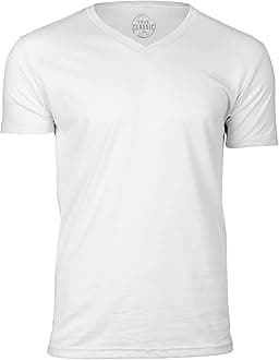 True ClassicMen's V-Neck Short Sleeve T-Shirt - Assorted Colours