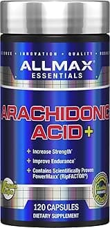 ALLMAX Essentials Arachidonic Acid+ - 120 Capsules - Increases Strength & Improves Endurance - Gluten Free - 30 Servings