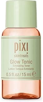 Glow Tonic Balancing Face Toner Glycolic Acid for Radiant Skin Daily Brightening Toner Sample Size, 15ml/0.5fl.oz