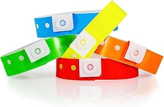 - 500 WristCo Variety Pack Plastic Wristbands for Events – Extended Wear, Secure Snap Prevents Reuse – Premium-Grade Bracelets for Hospital & Medical ID, Party & VIP Identification