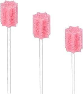 Disposable Oral Swabs, Sterile Dental Sponge Swabsticks Unflavored for Mouth