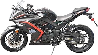 X-PRO 250cc Assembled in Crate 6 Speed EFI Fuel Injection Dirt Bike Motorcycle Bike Street Bike Motorcycle (Black)