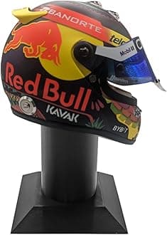 Formula 1 Helmet Display Stand Free Standing Formula one helmet 1/2 Scale (Black)