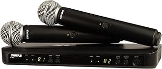 Shure Wireless Microphone System, Black (BLX288/SM58-H10)