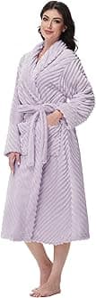 Premium Robes for Women - Super Soft Cozy Fleece Womens Robe Plush Long Bathrobe