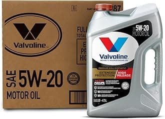 Valvoline Extended Protection High Mileage with Ultra MaxLife Technology 5W-20 Full Synthetic Motor Oil 5 QT, Case of 3