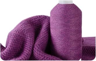 Gongxue 100 Percent Cashmere Yarn, 100g Mongolian Pure Cashmere Hand Knitting Cone Yarn Luxuriously Soft Yarn for Knitting Crocheting (Purple Flower 1)